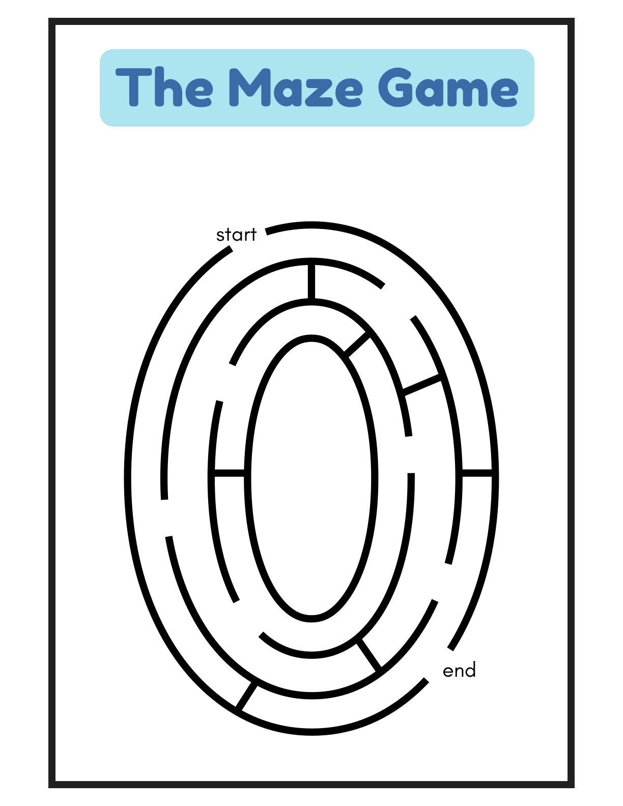 The Maze Game - Alphabets, Shapes, Numbers mazes