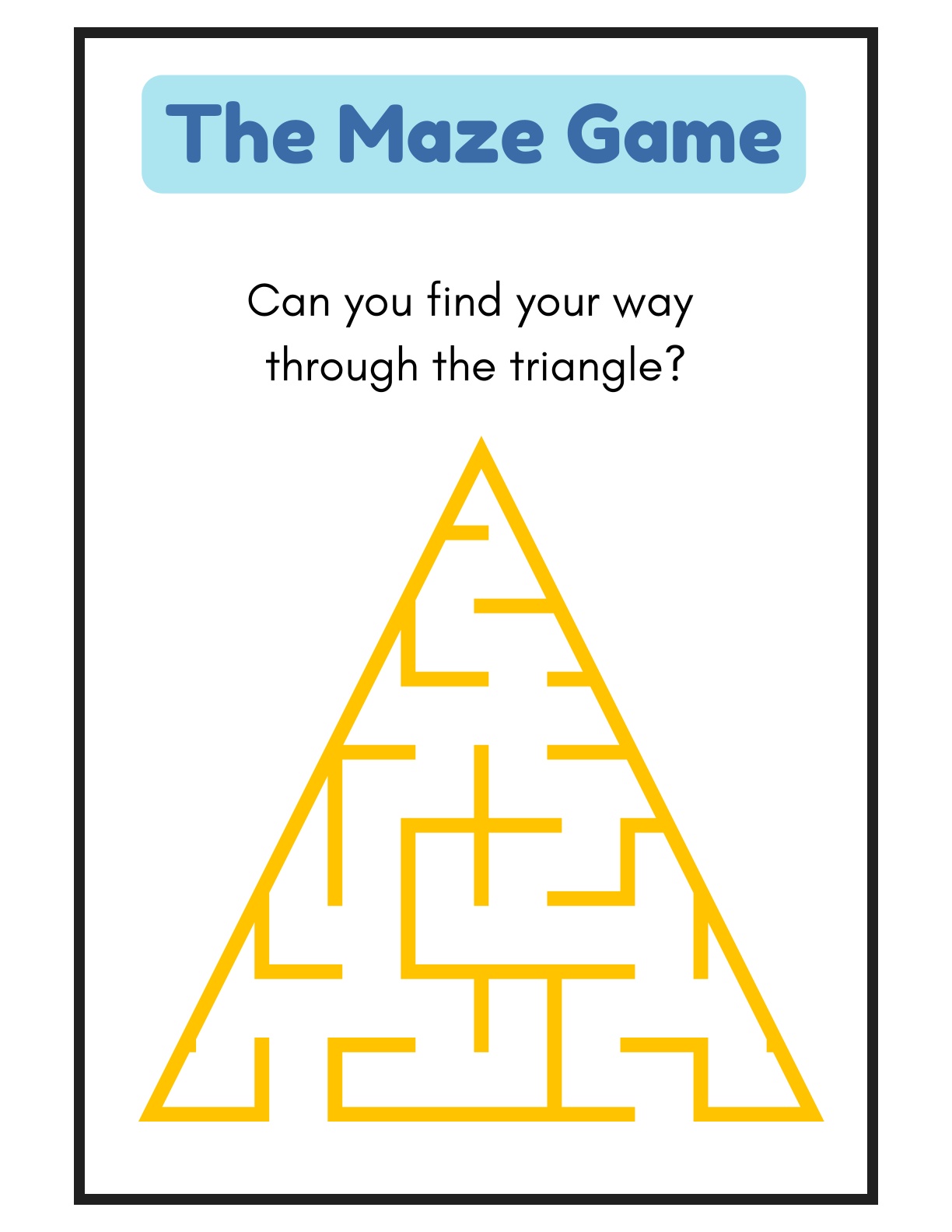 The Maze Game - Alphabets, Shapes, Numbers mazes