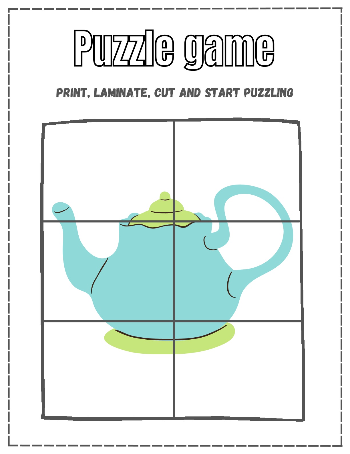 Cut and Join Puzzle Game
