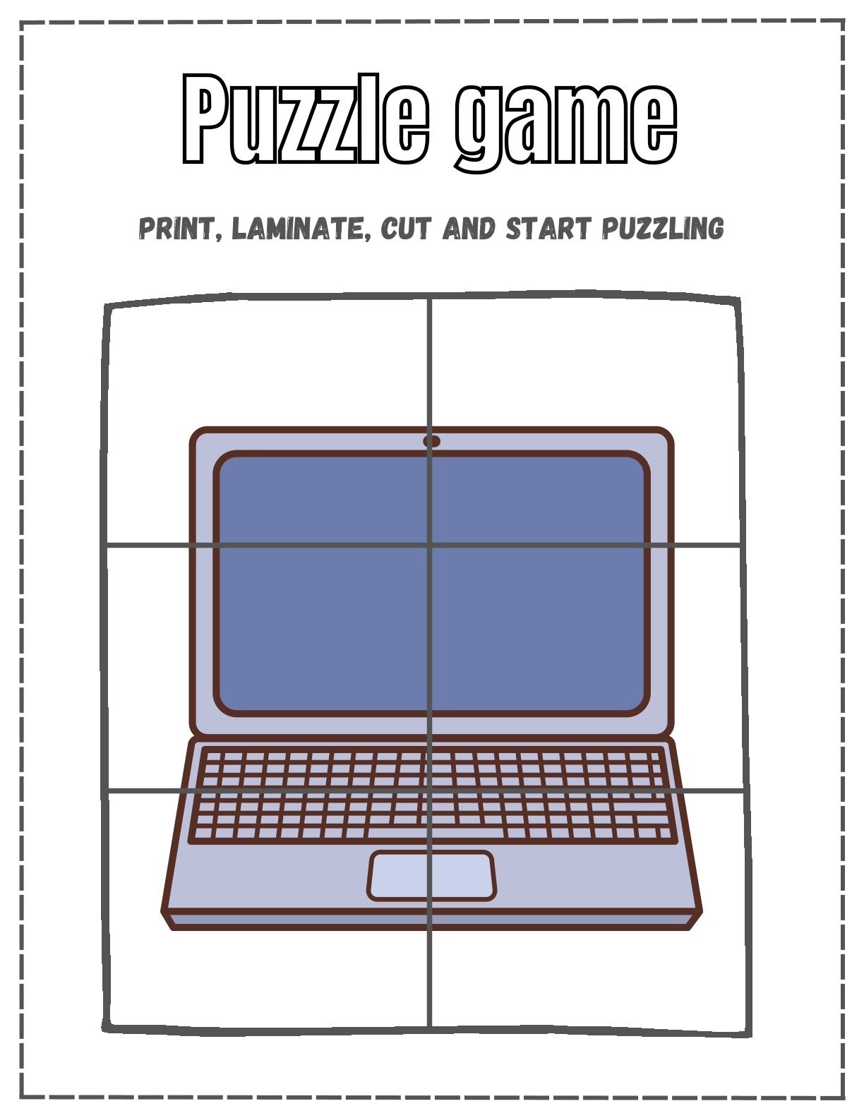 Cut and Join Puzzle Game