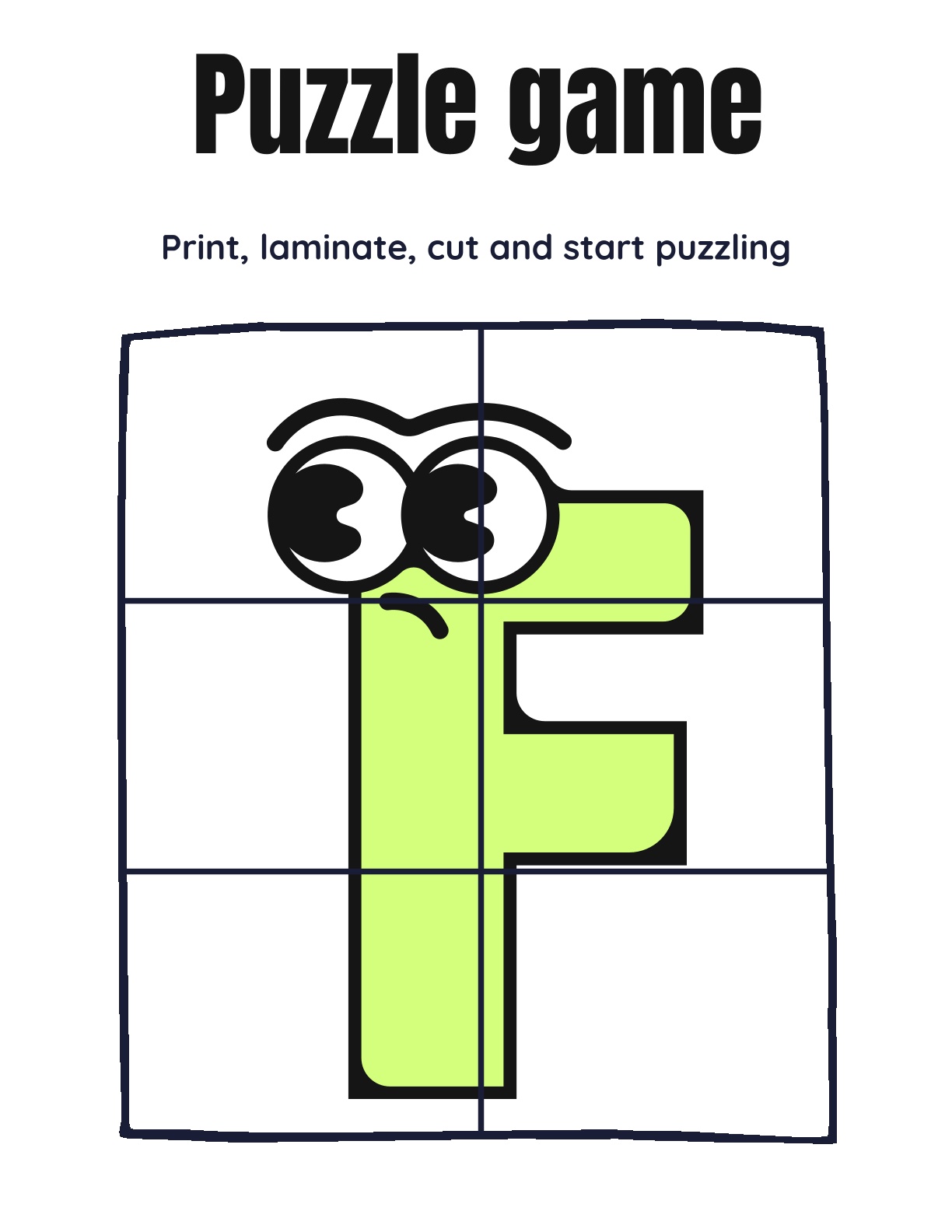 Cut and Join Puzzles - Simple