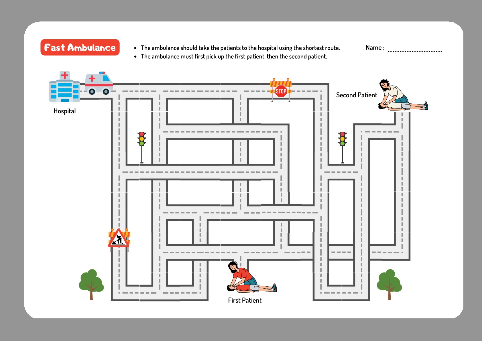 Multigame Worksheet for Kids