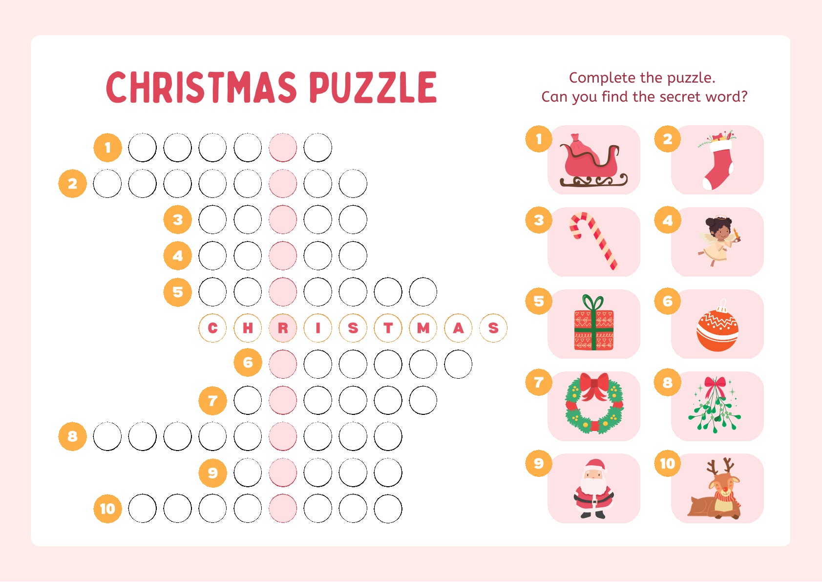 Multigame Worksheet for Kids
