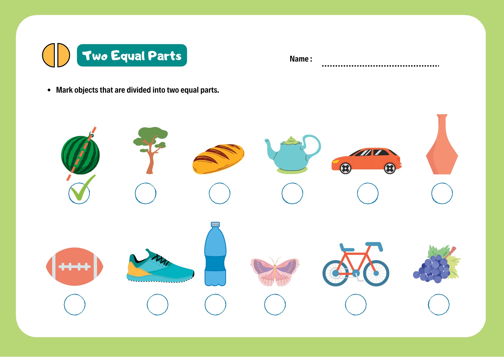 Multigame Worksheet for Kids