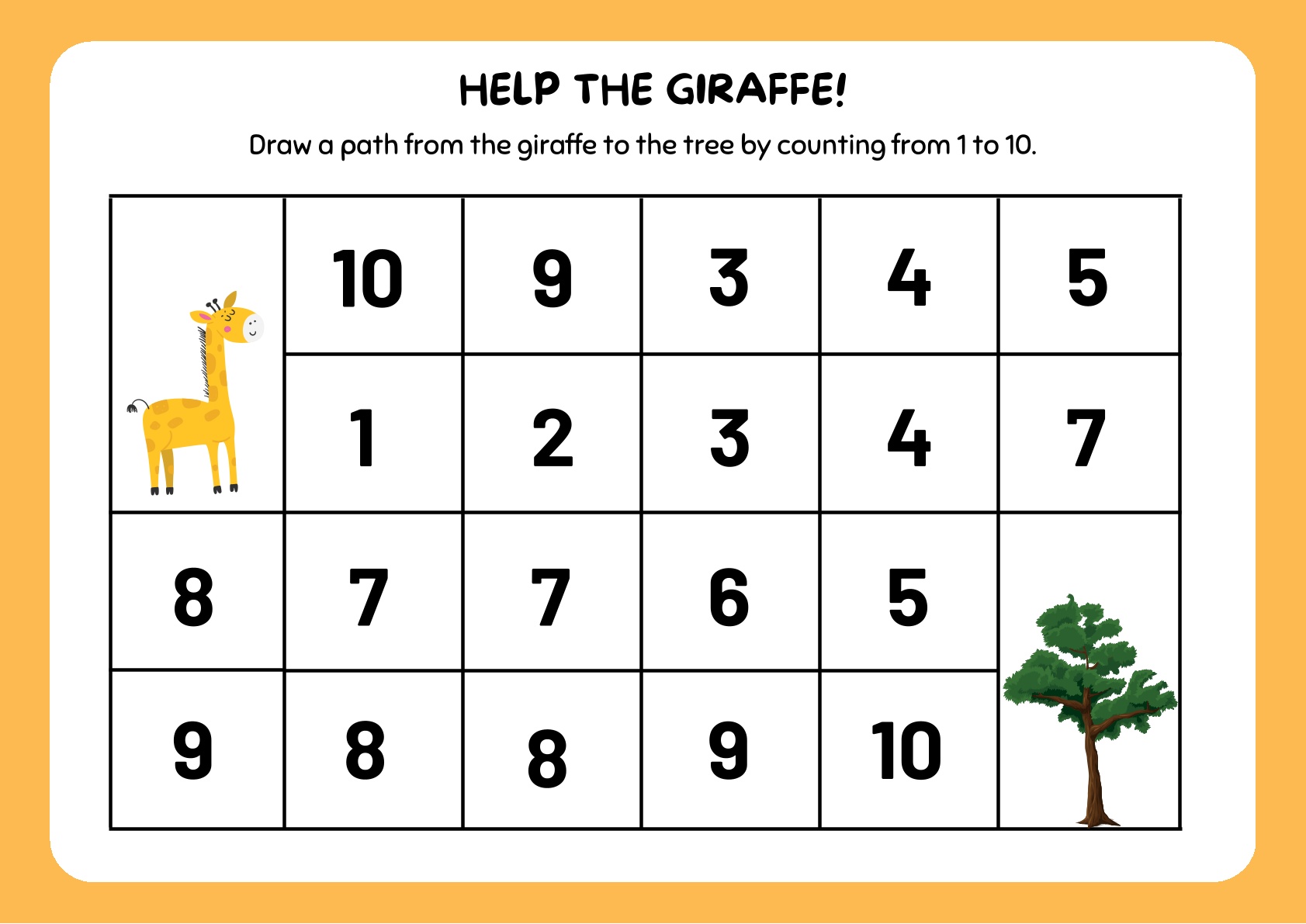 Multigame Worksheet for Kids