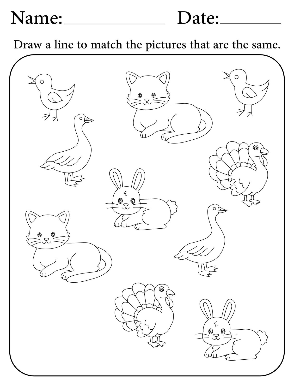 Match The Farm Animals V1