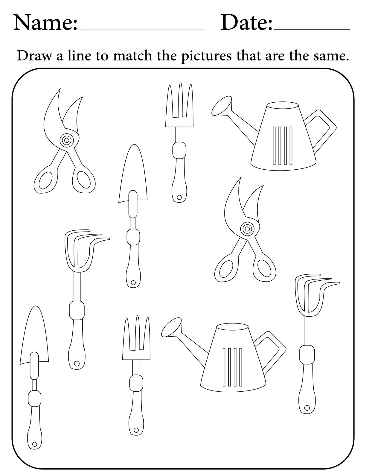 Match The Farm Animals & Tools V3