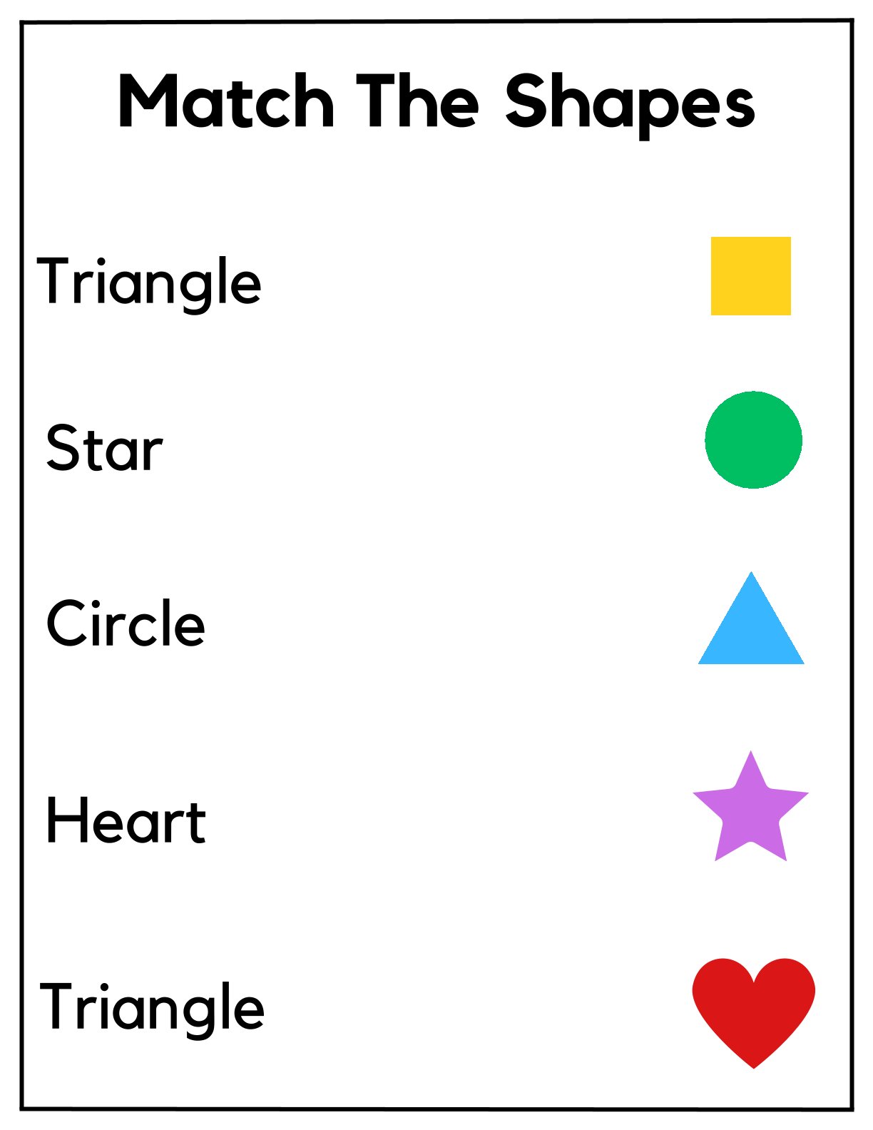 Shape Name Match