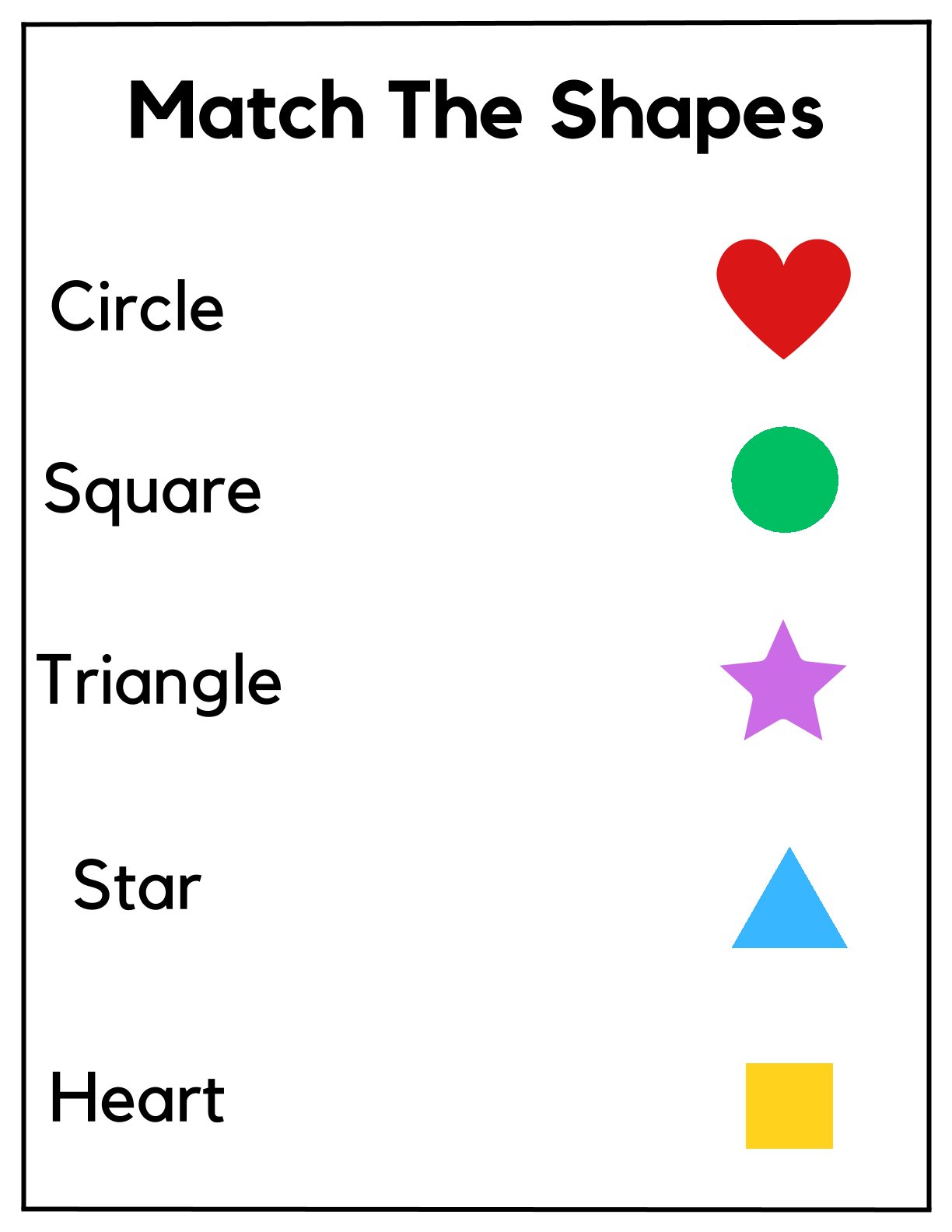 Shape Name Match