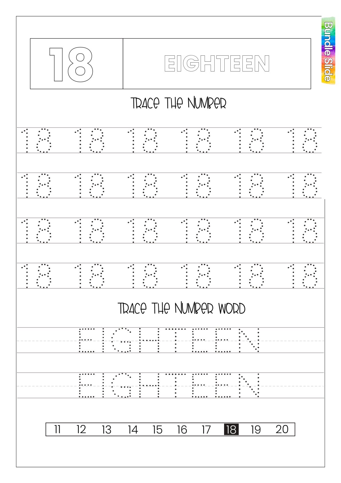 Numbers and Counting Worksheet (Popular)