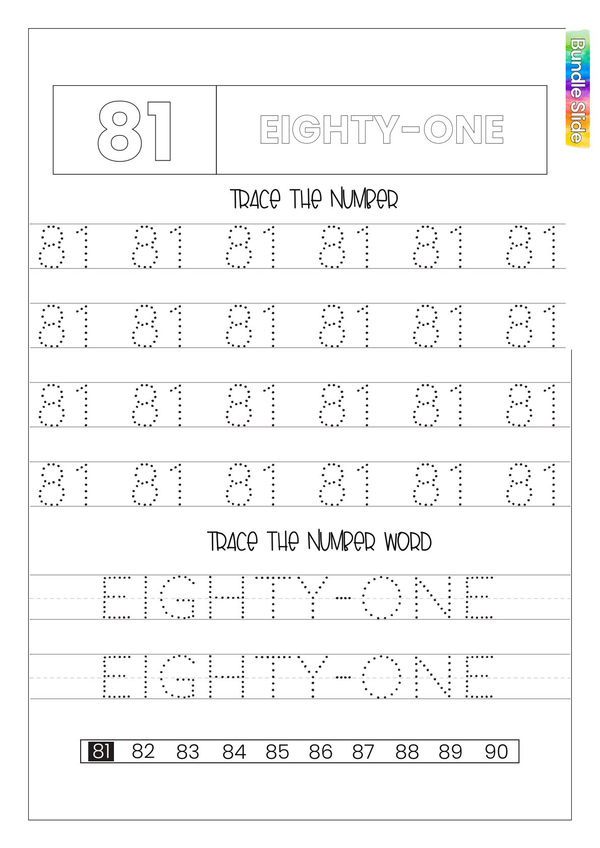 Numbers and Counting Worksheet (Popular)