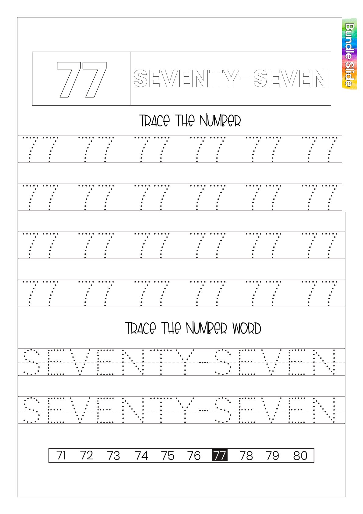 Numbers and Counting Worksheet (Popular)
