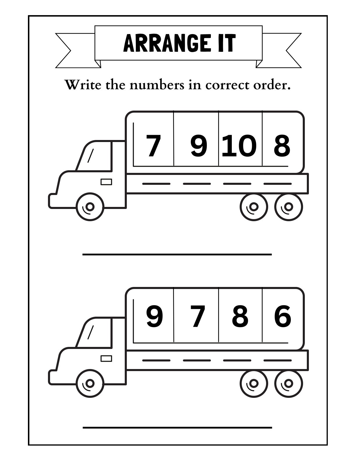 Arrange It - Sequencing