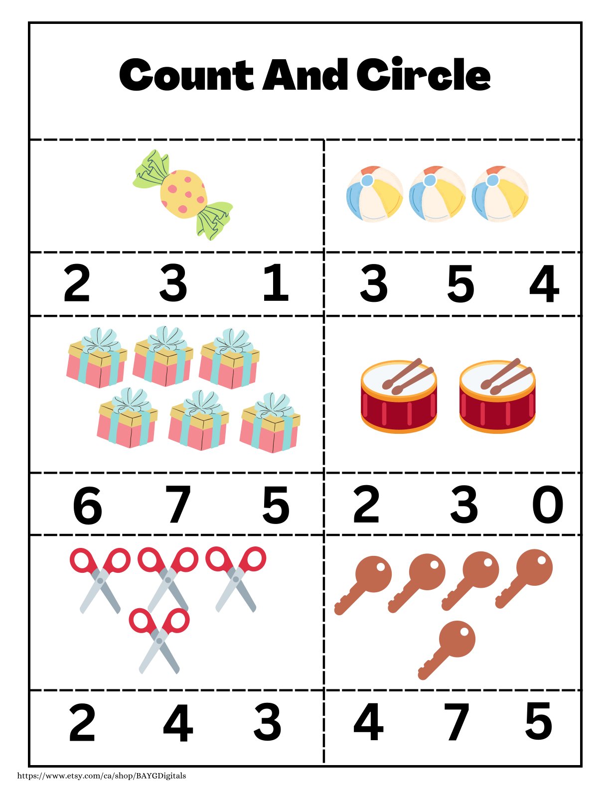 Count and Circle