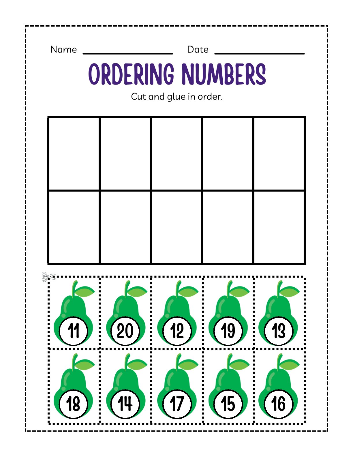 Kindergarten Numbers Workbook