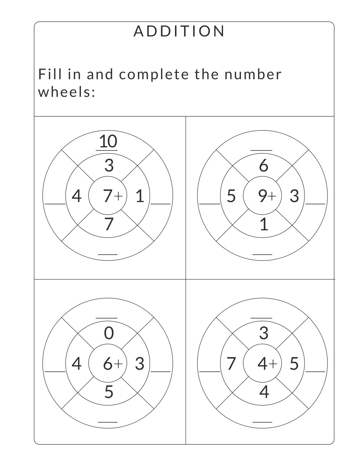 Math Workbook 1