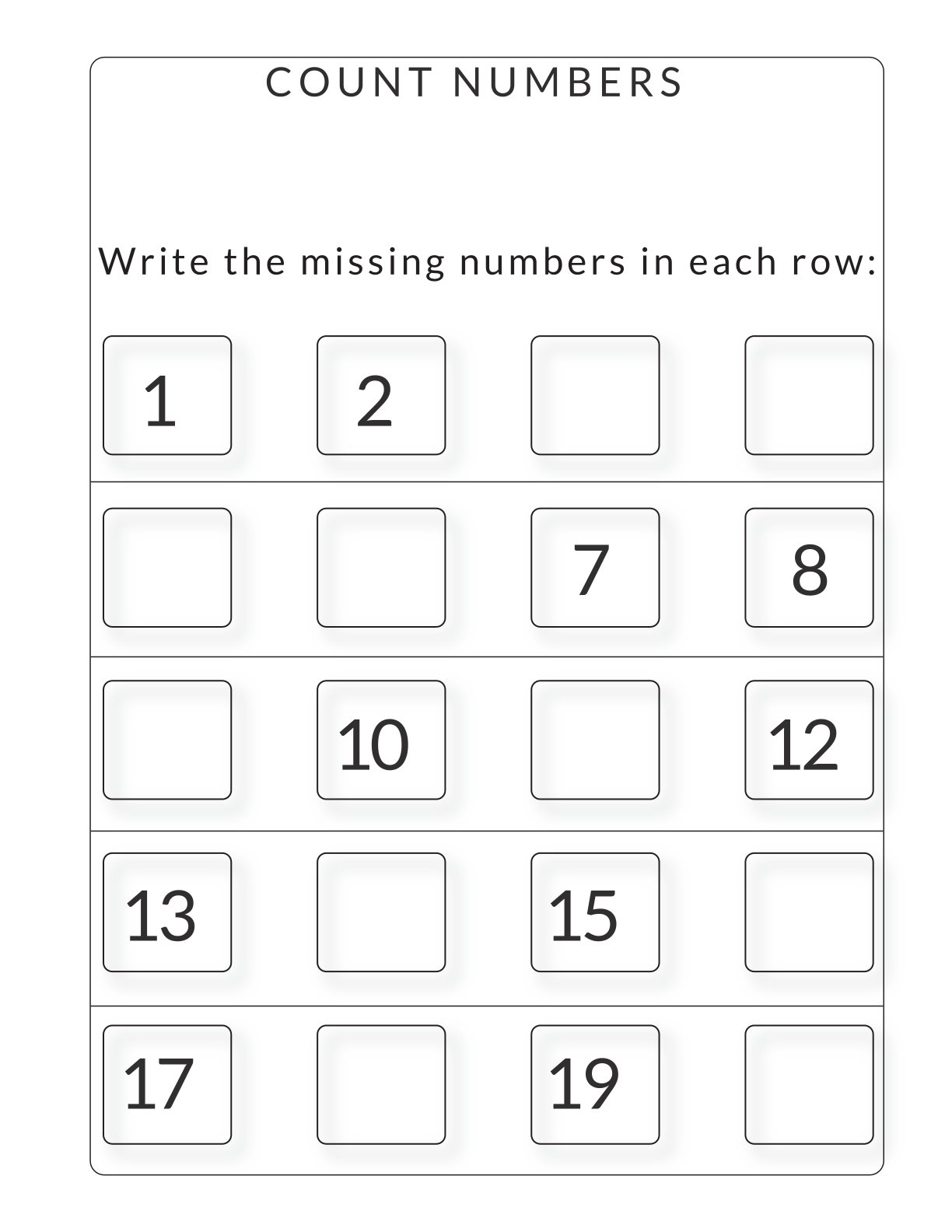 Math Workbook 1