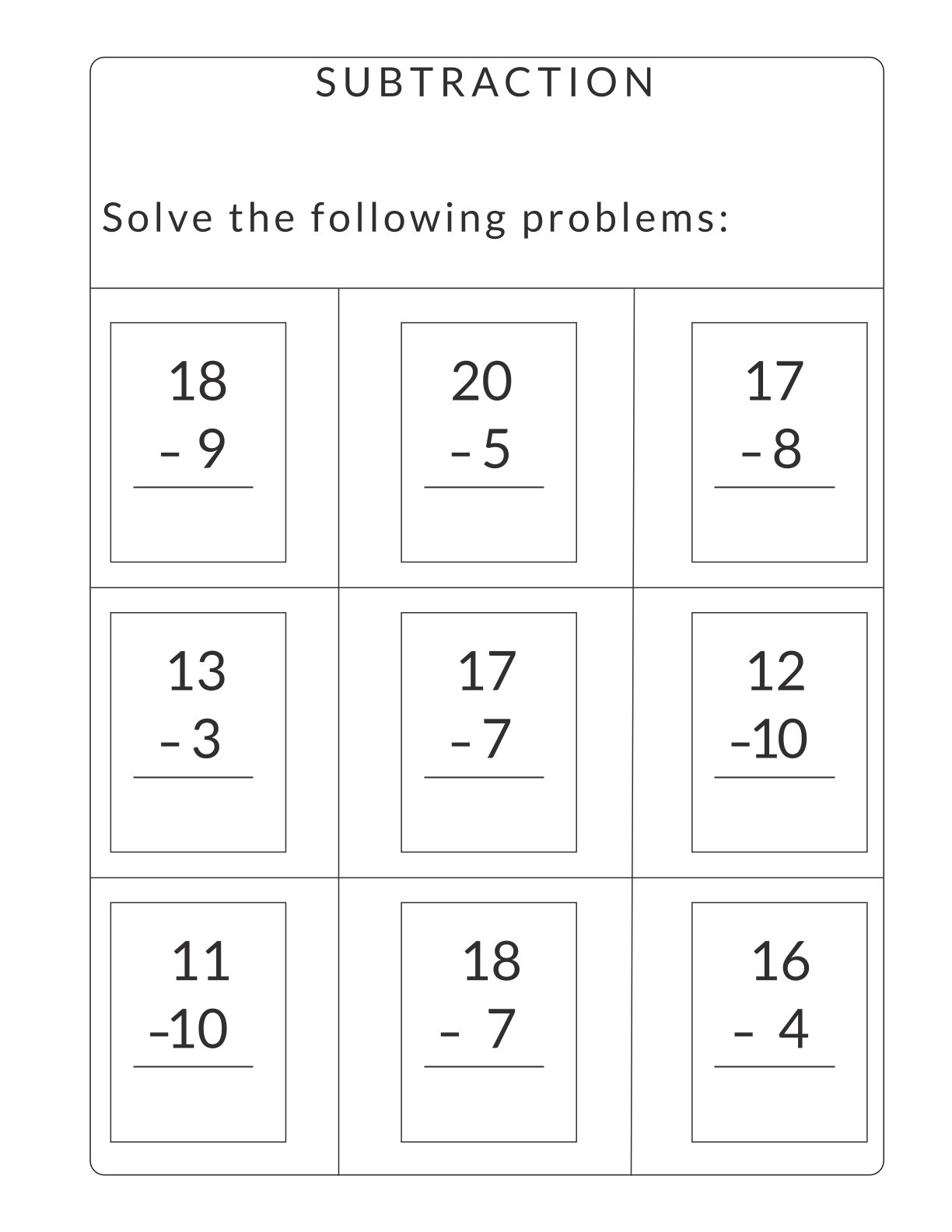 Math Workbook 1
