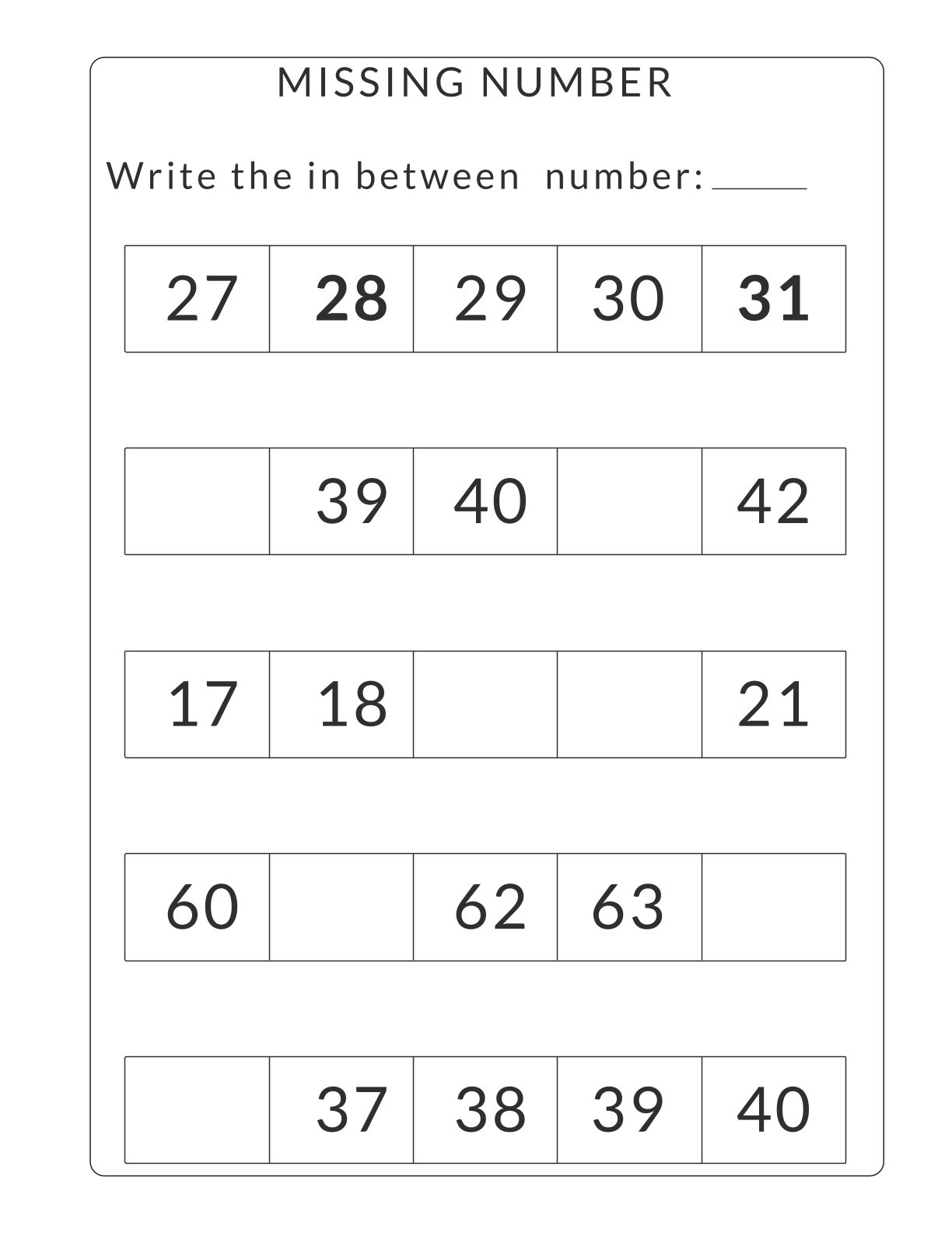Math Workbook 1