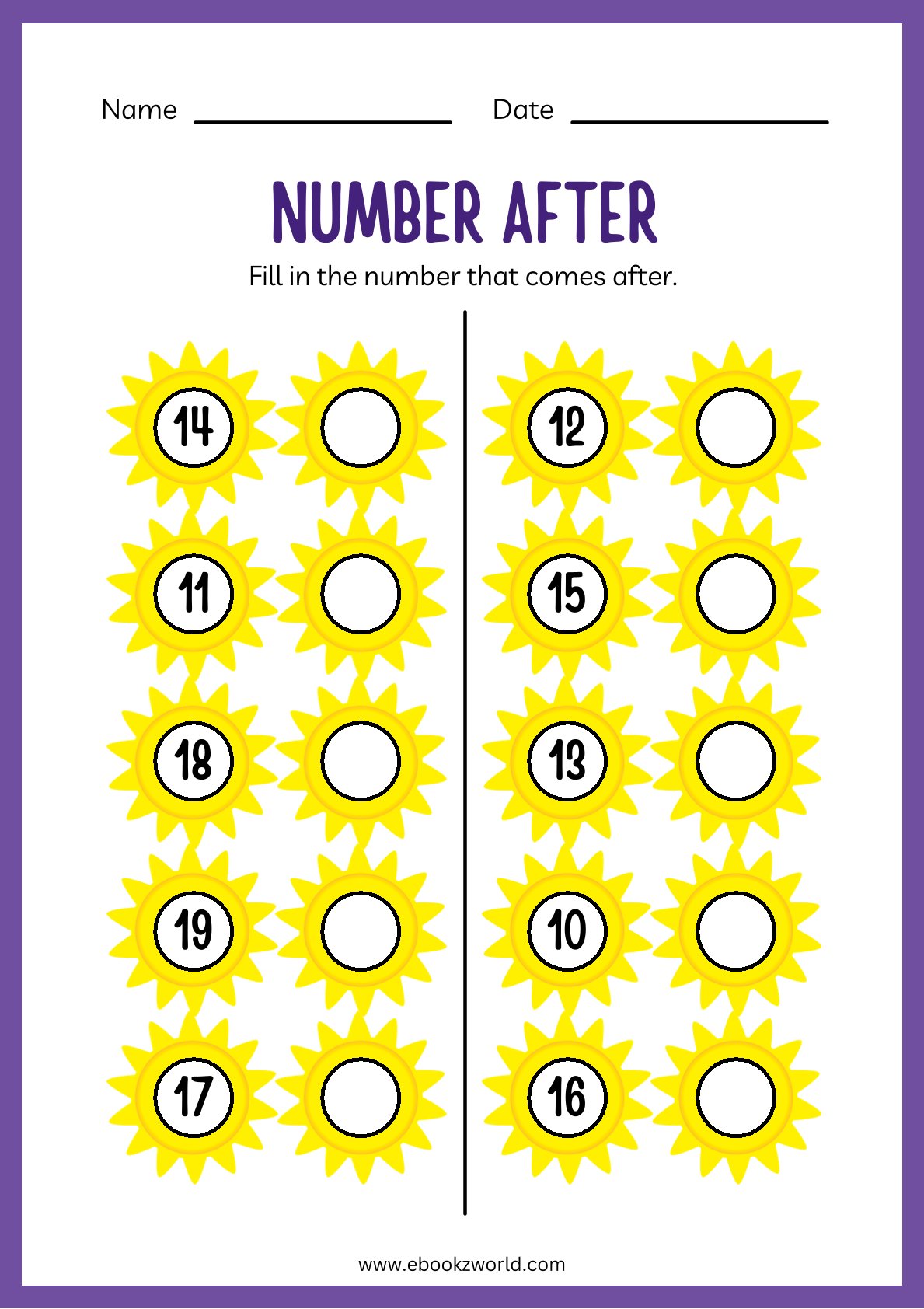 Maths Preschool Worksheets