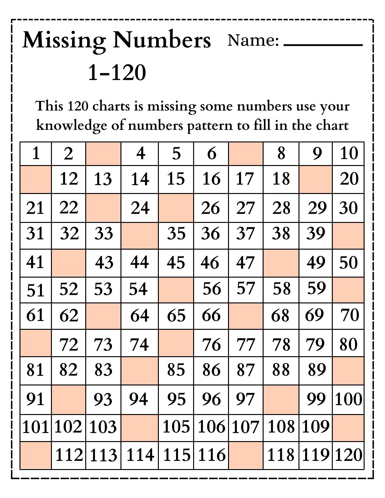 Missing Numbers 2