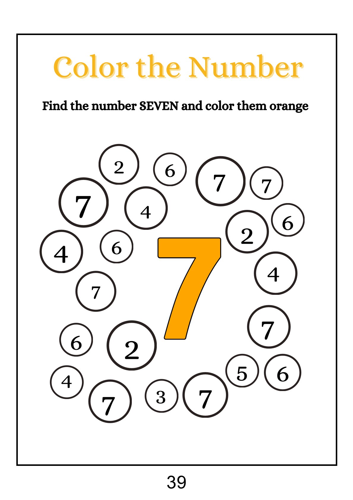 Number Discovery - Tracing, Coloring, Counting