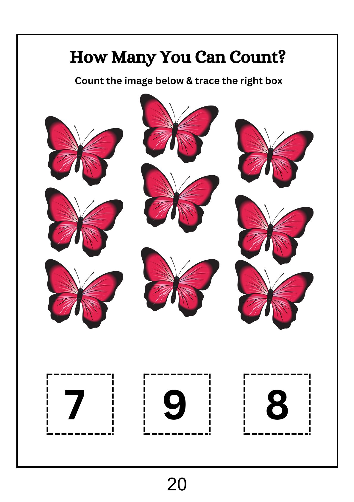 Number Discovery - Tracing, Coloring, Counting