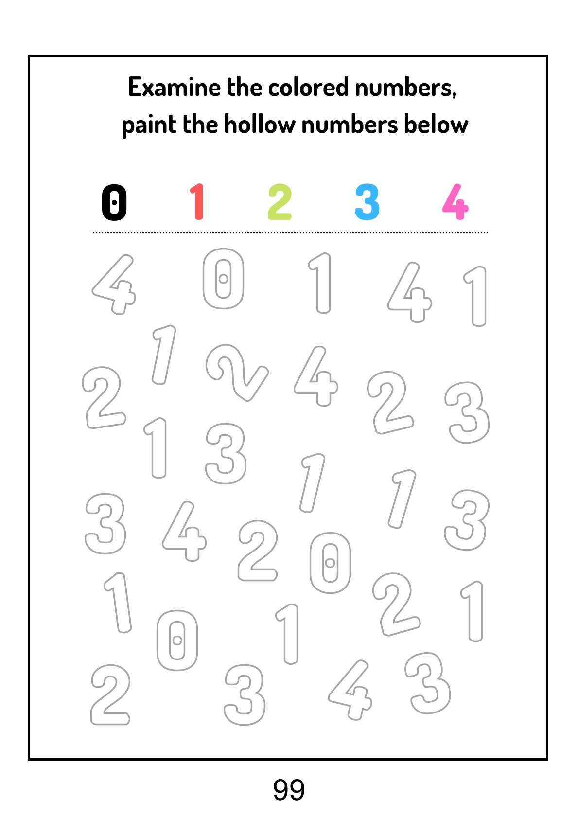 Number Discovery - Tracing, Coloring, Counting