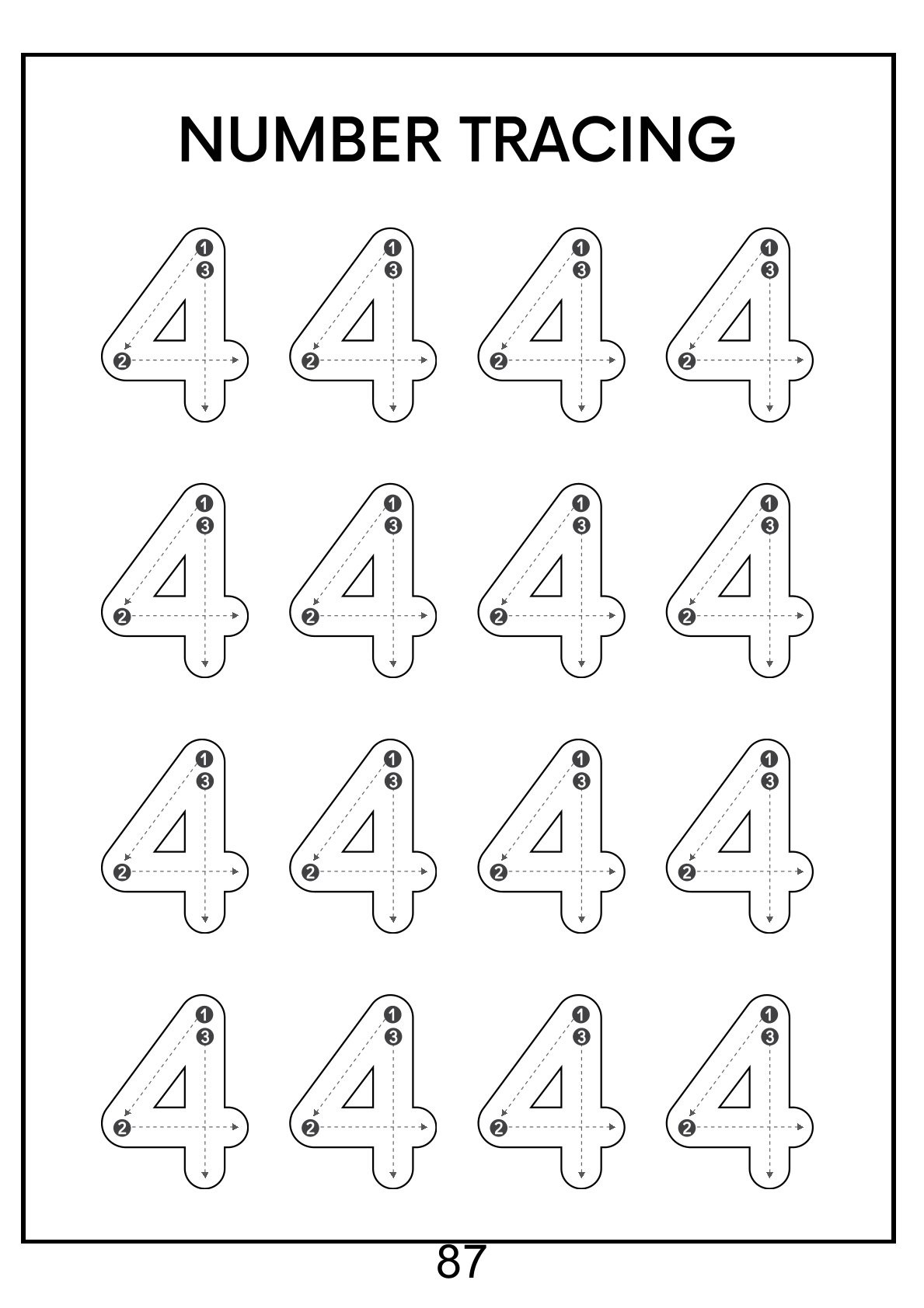 Number Discovery - Tracing, Coloring, Counting