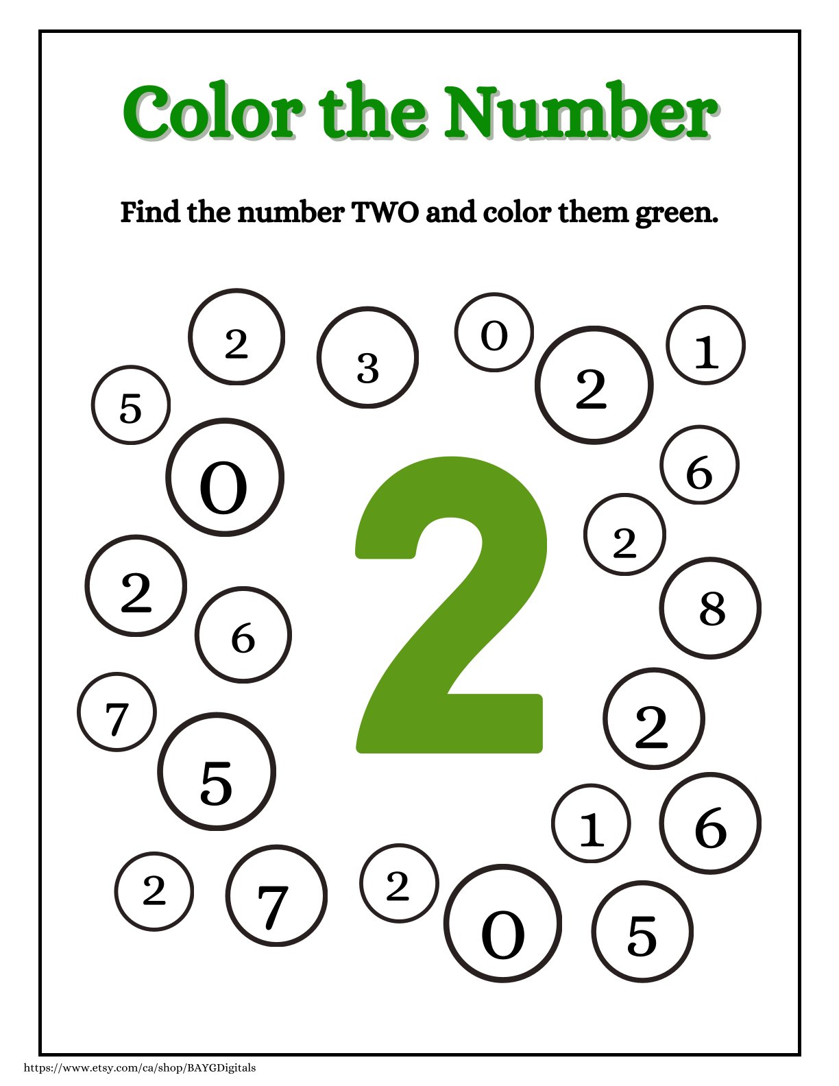 Numbers Coloring