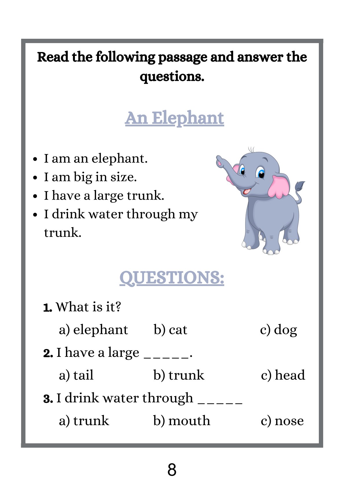 Beginner Reading Sheets 1