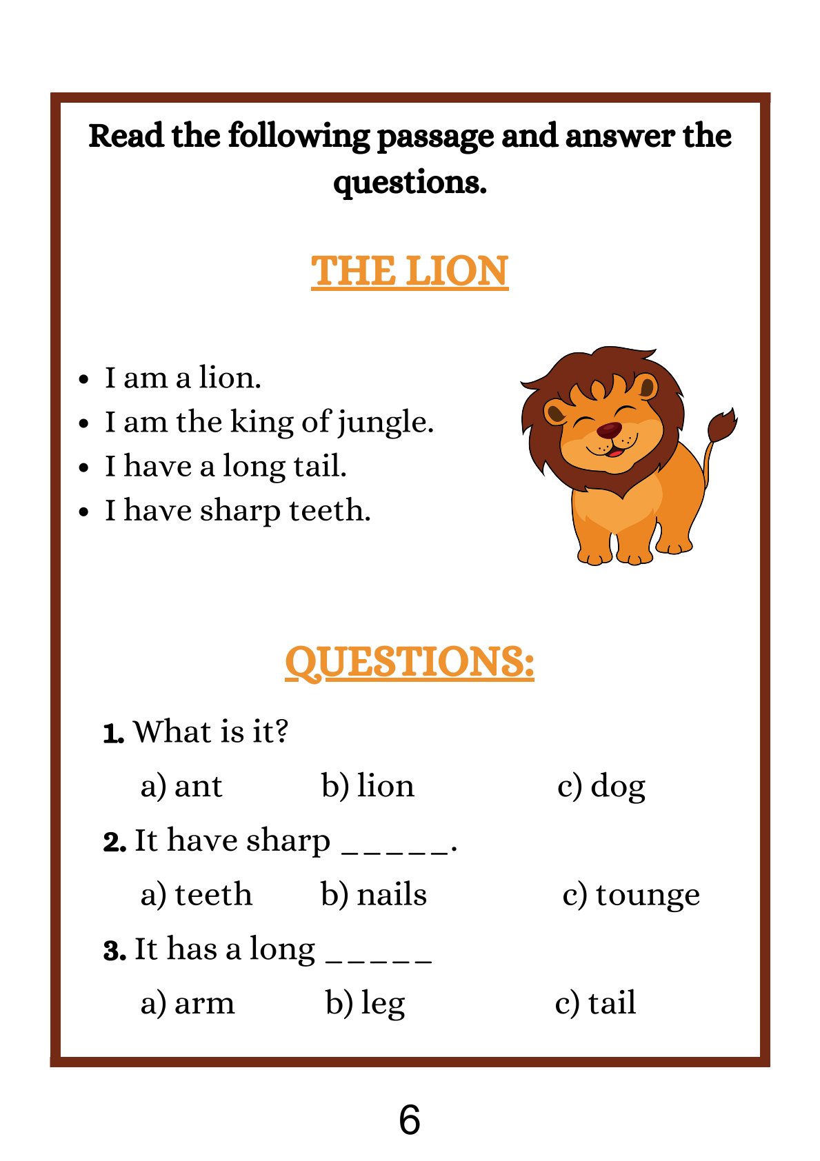 Beginner Reading Sheets 1