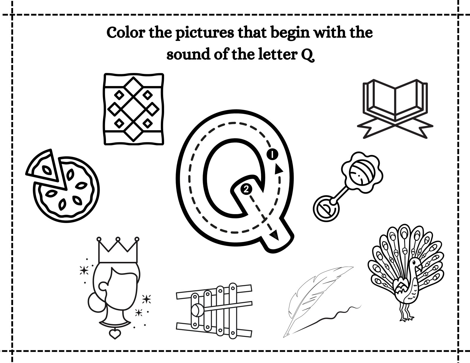 Color the words