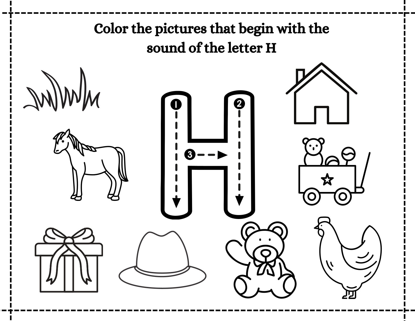 Color the words