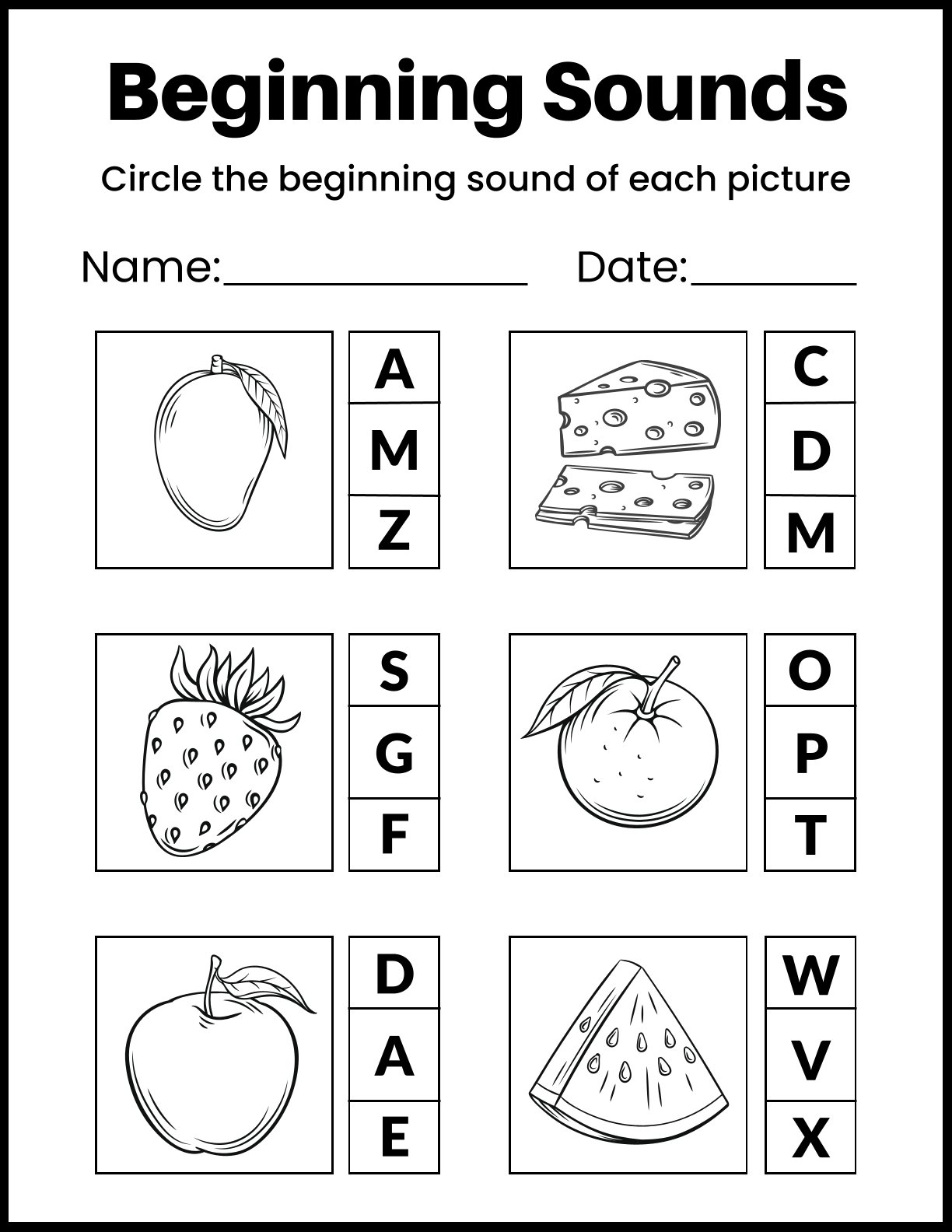 Beginning Sounds