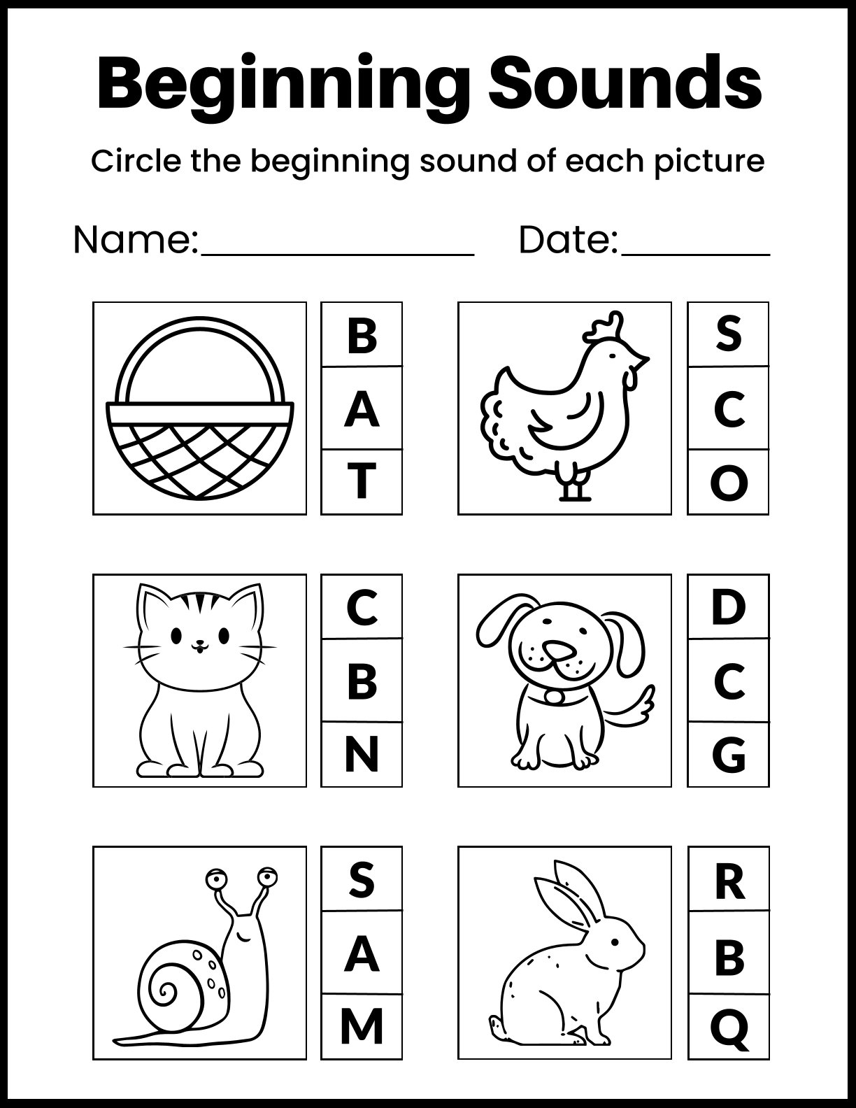 Beginning Sounds