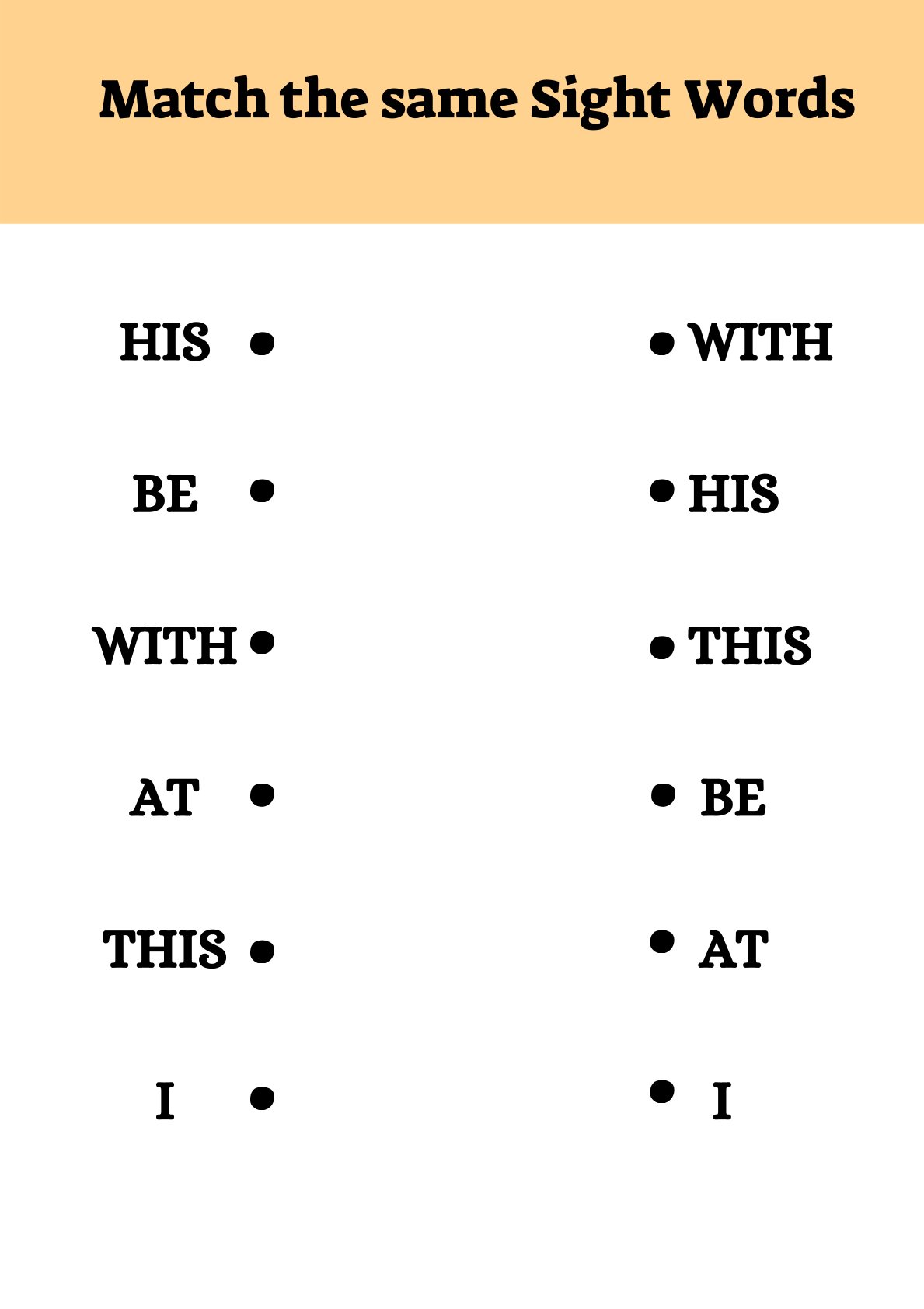 Learning Sight Words