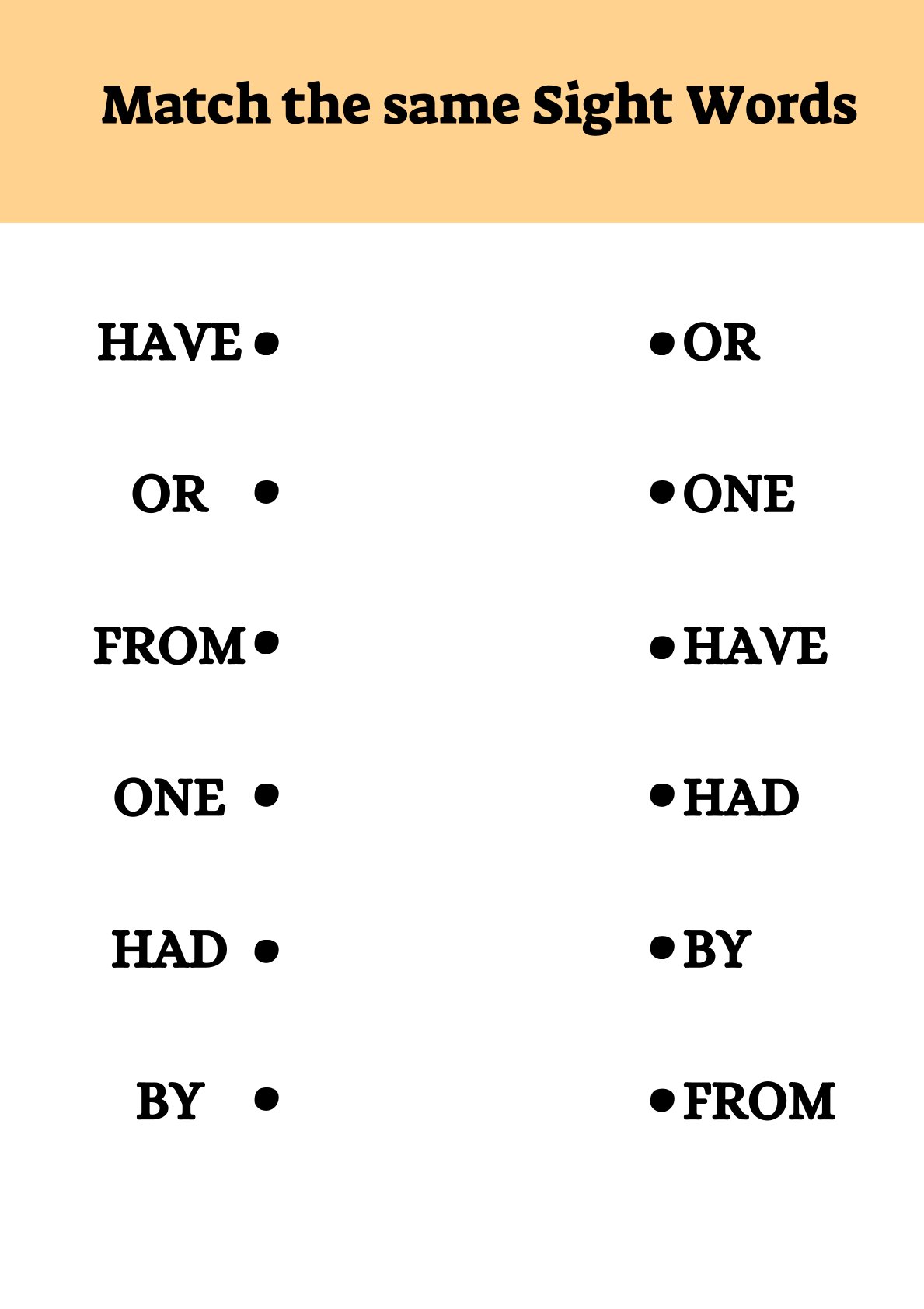 Learning Sight Words