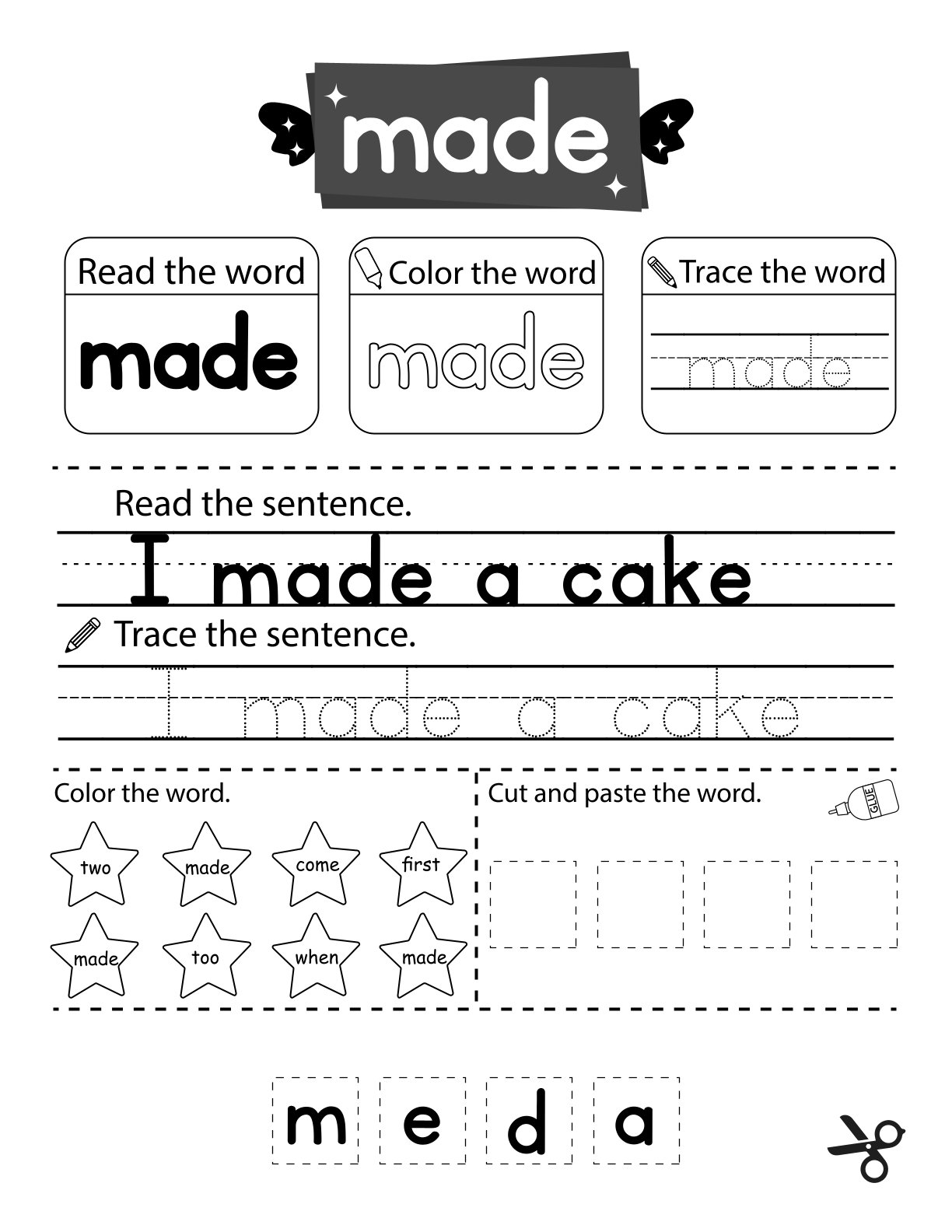 Sight Words workbook