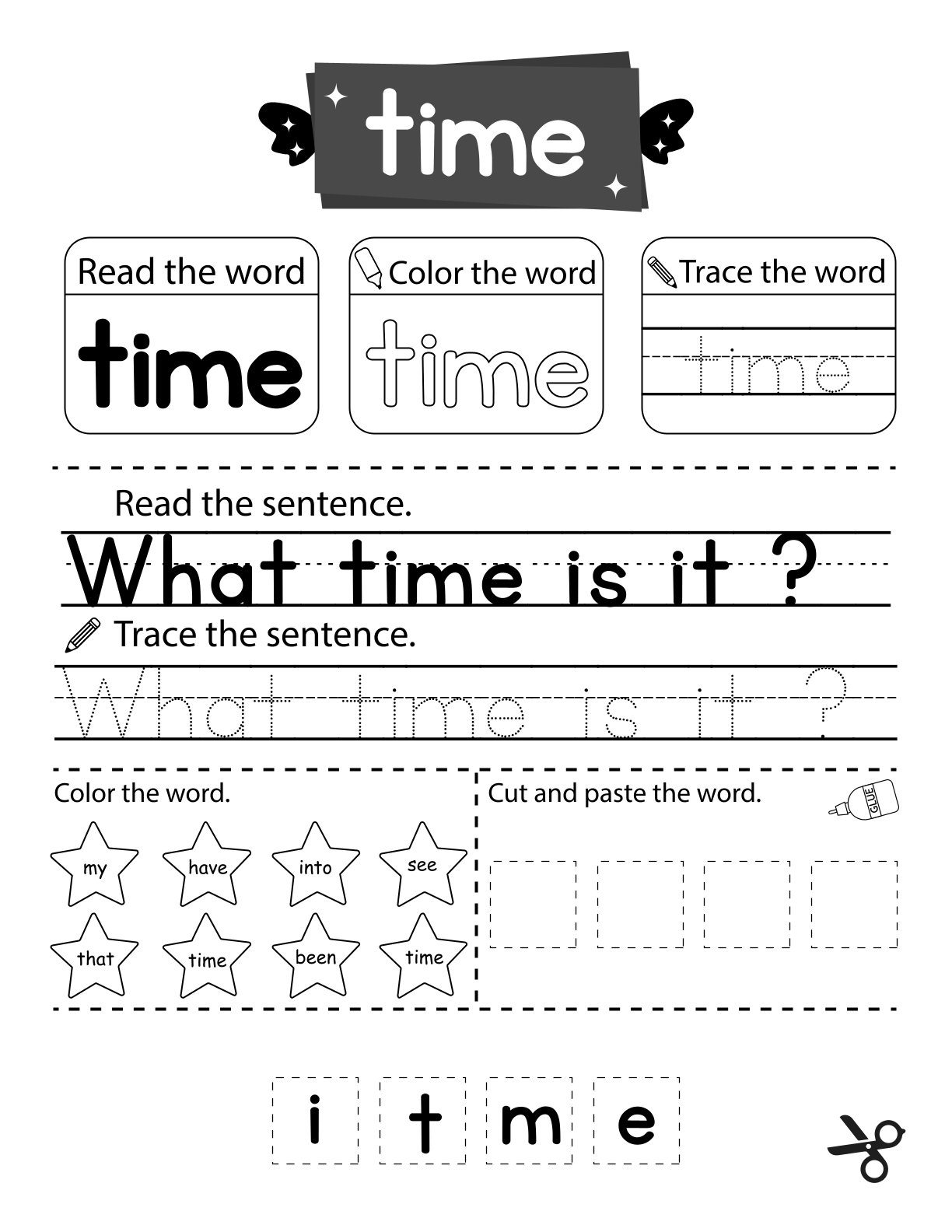 Sight Words workbook