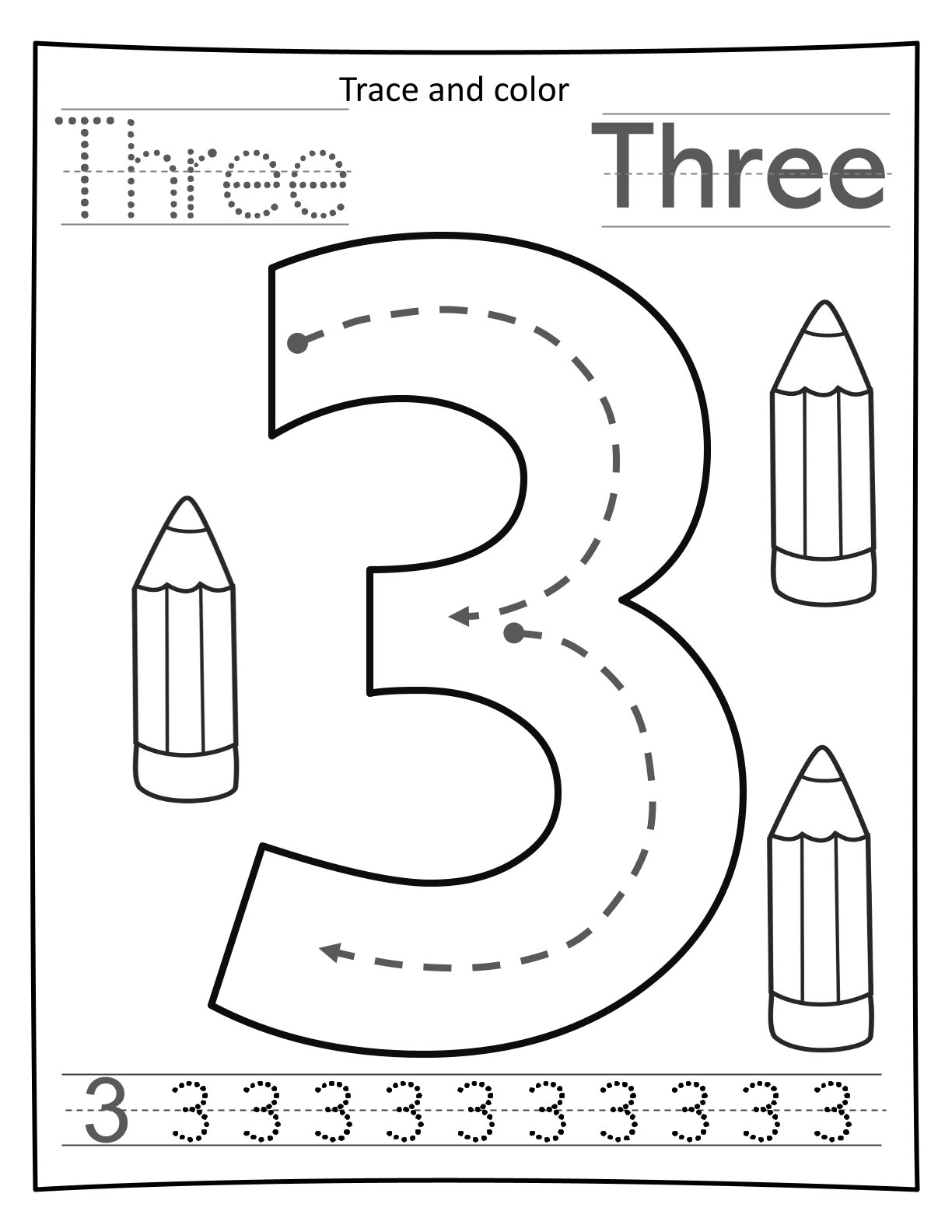 0-10 Big Number Tracing