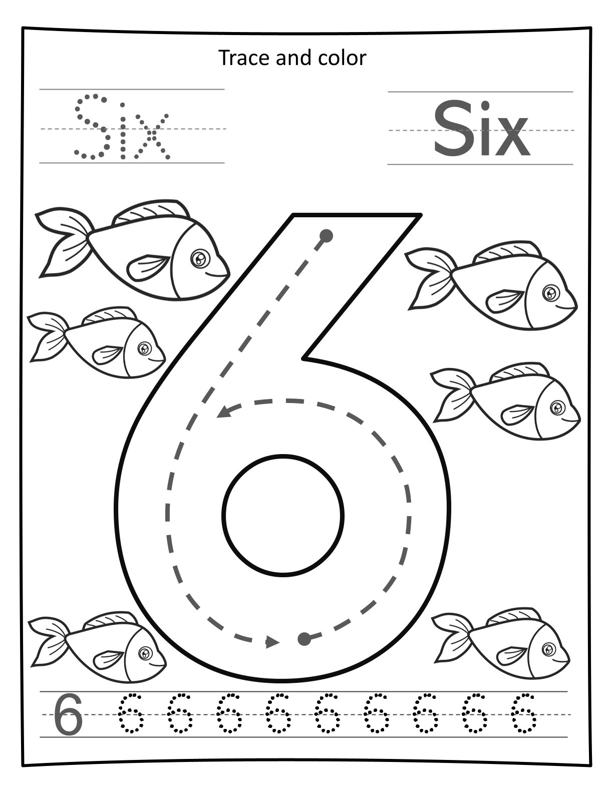 0-10 Big Number Tracing