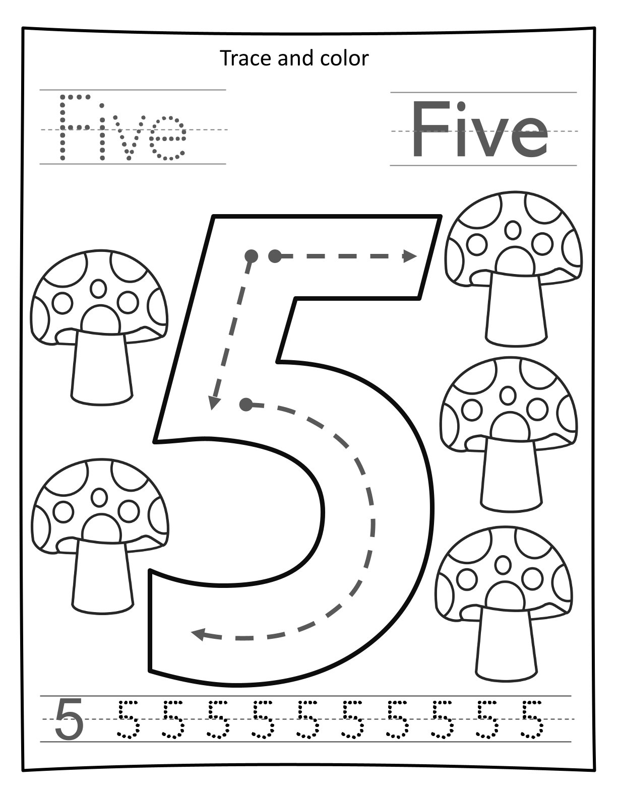 0-10 Big Number Tracing
