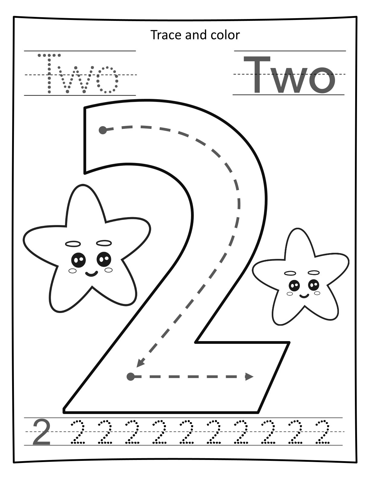 0-10 Big Number Tracing