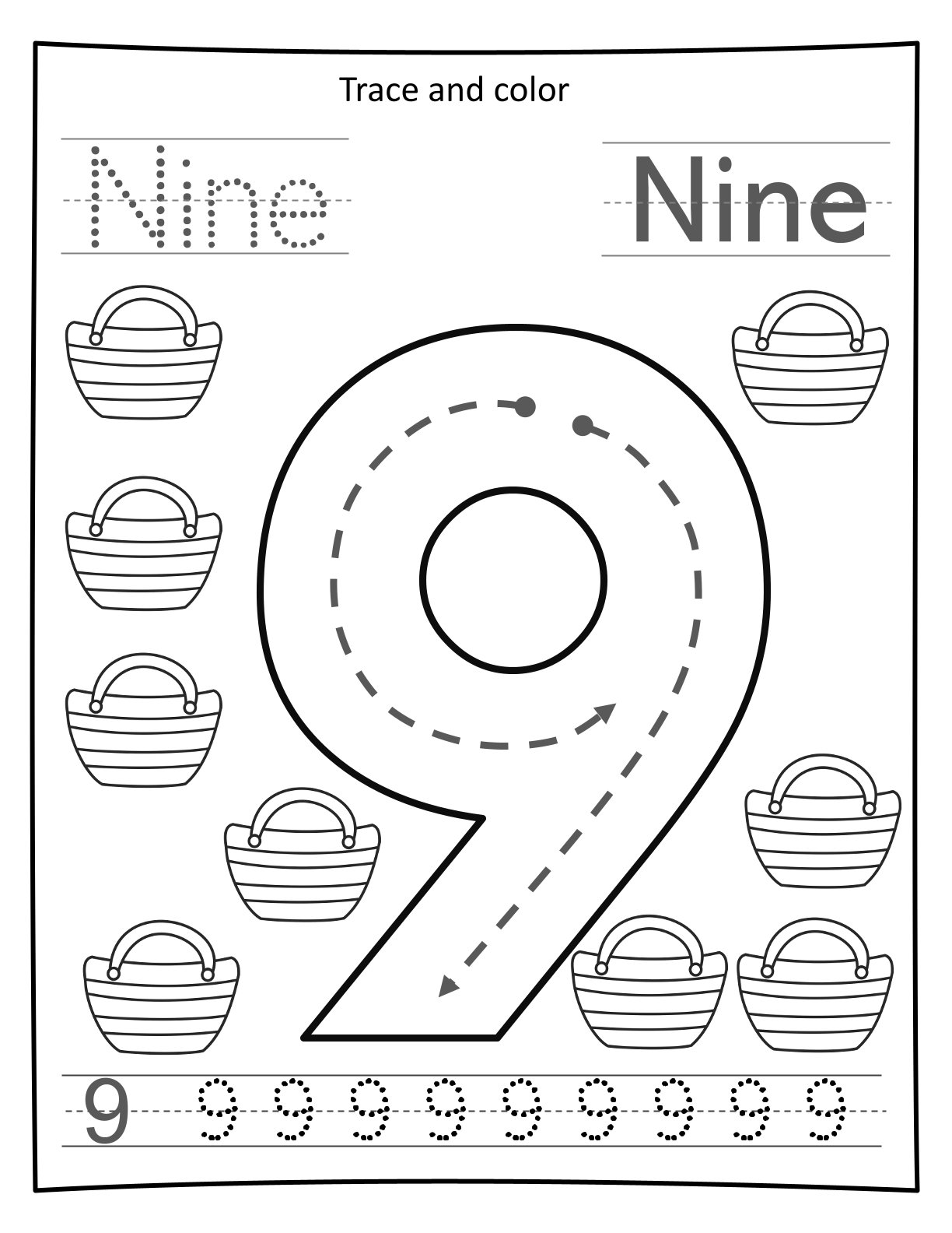 0-10 Big Number Tracing