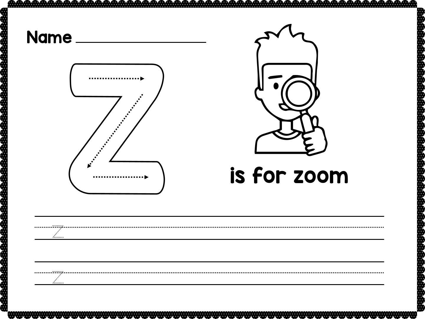 Alphabet Tracing Worksheets Lowercase