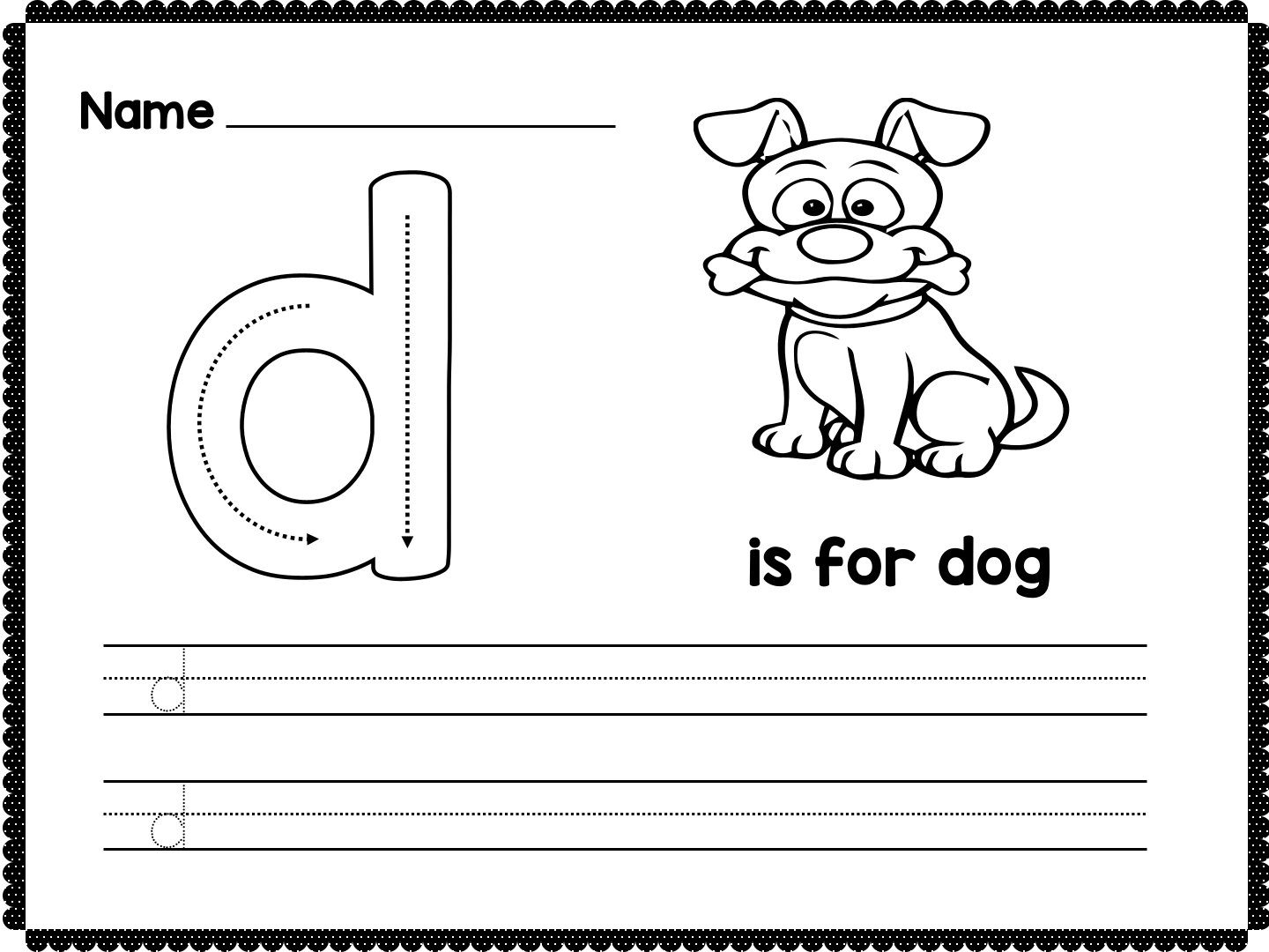 Alphabet Tracing Worksheets Lowercase