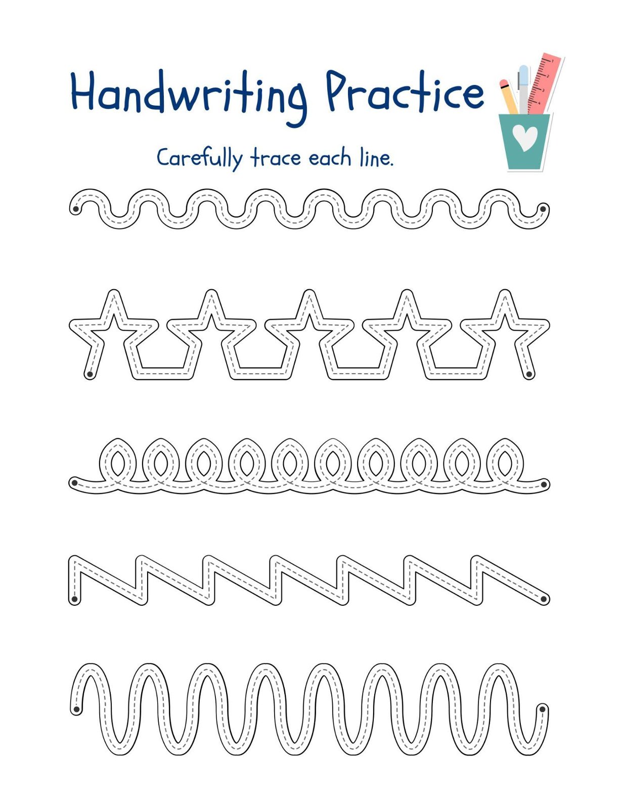 Busy Books for counting, alphabet practice, tracing