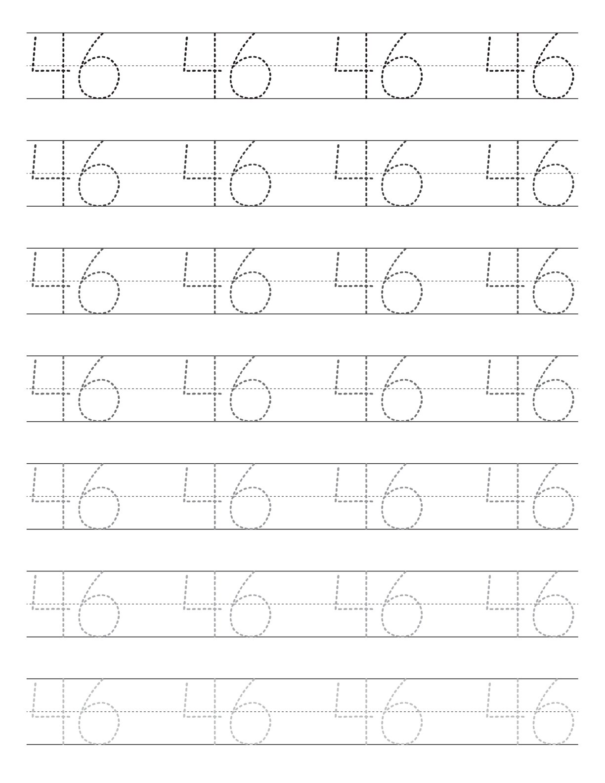 Amazing 1-50 Number Tracing
