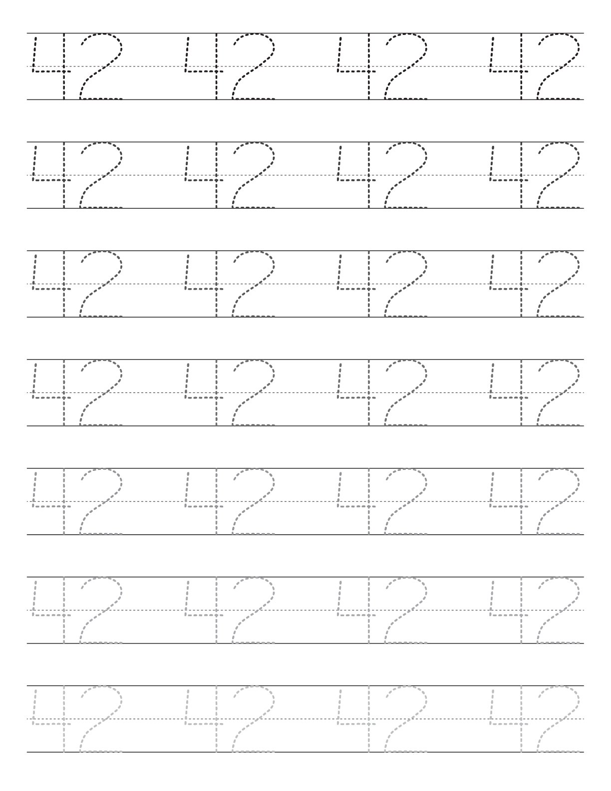 Amazing 1-50 Number Tracing